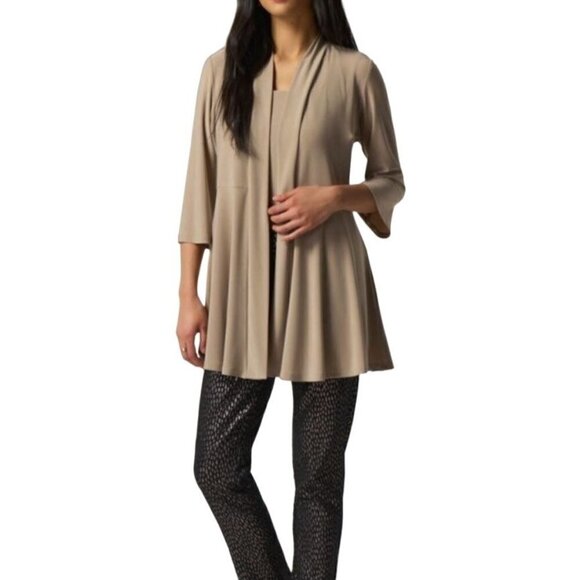 Joseph Ribkoff Latte Cover Up Fall 2023 Size 4 - Picture 1 of 8
